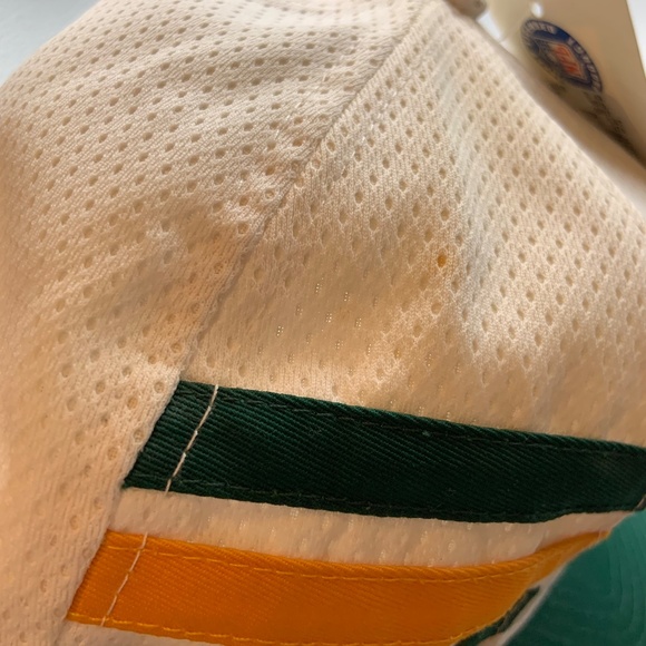 Vintage 90s Team NFL Green Bay Packers G Logo Striped Snapback Hat WITH TAGS! - Picture 14 of 15